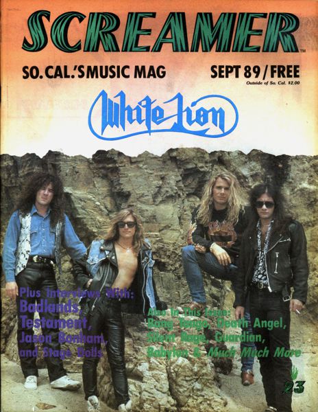 #23 September 1989 Screamer Magazine