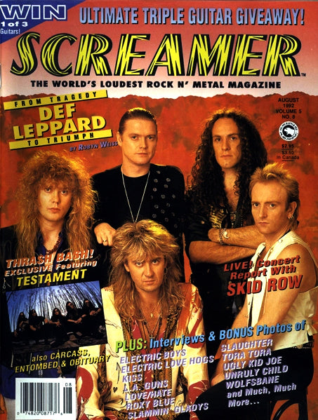 #54 August 1992 Screamer Magazine